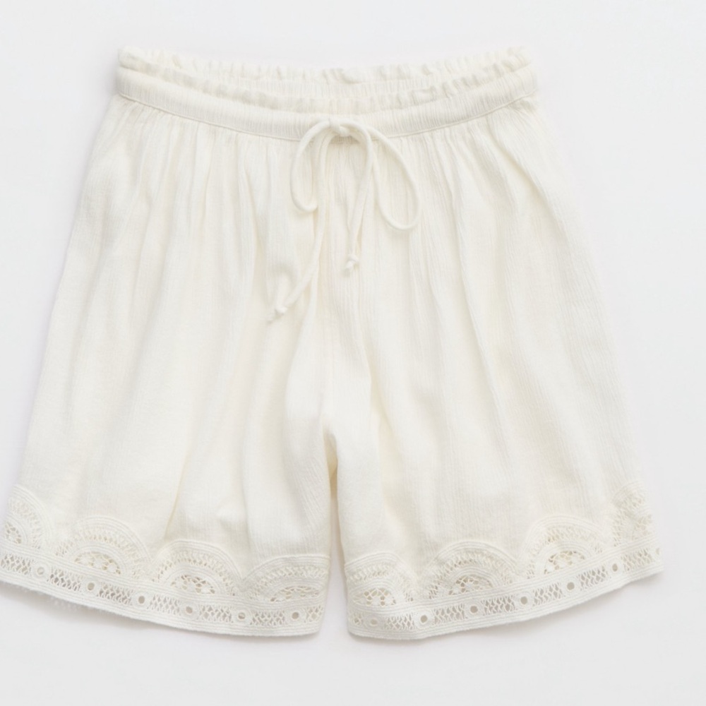 NWT Aerie Lace Trim oversized Women's sleep Shorts - Picture 5 of 8